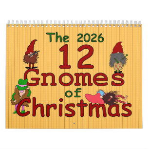 The 12 Gnomes of Christmas 2026 Calendar