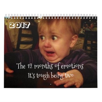 The 12 Months Of Emotions-toddler Problems. Funny Calendar by Shandi_rhae_of_sun at Zazzle