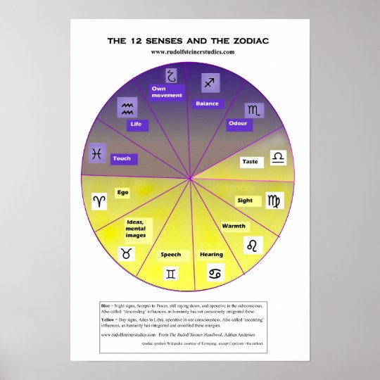 the-12-senses-and-the-zodiac-poster-zazzle