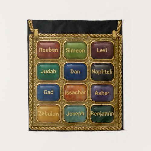 The 12 tribes of Israel Tapestry