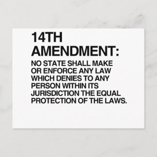 THE 14TH AMENDMENT POSTCARD