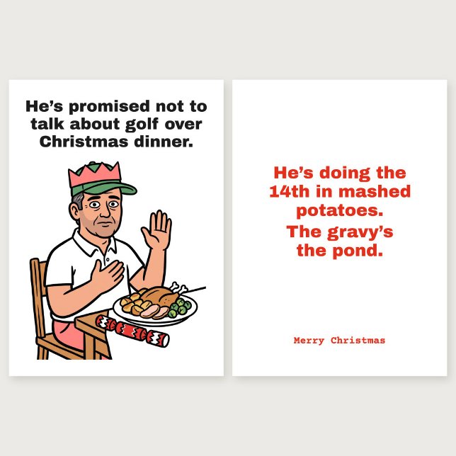 The 14th in Mashed Potatoes: Golf Christmas Card (Creator Uploaded)