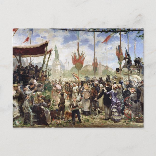 The 14th July 1880, 1882 Postcard (Front)