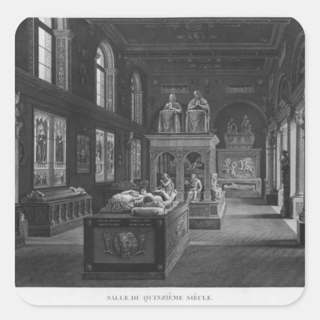 The 15th century room, Musee des Monuments Square Sticker (Front)