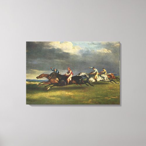 The 1821 Epsom Derby Horse Race Canvas Print