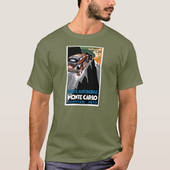 The 1930 Monte Carlo Auto Rally T-Shirt (Front)