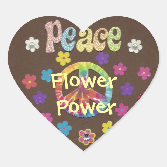 The 1960s: Flower Power sticker (Front)