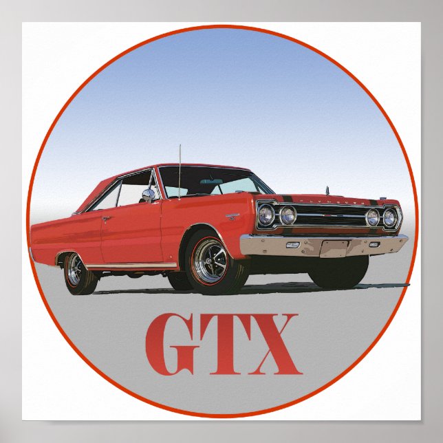 THE 1967 RED GTX POSTER (Front)