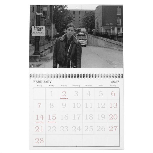The 1970s in Black and White - 2019 Calendar (Feb 2027)
