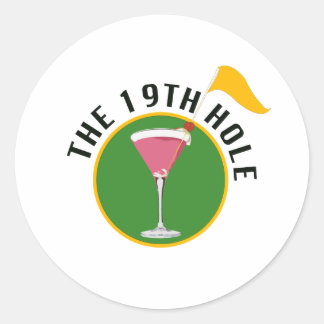 The 19th Hole Classic Round Sticker