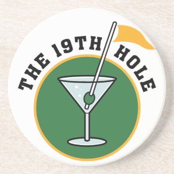 The 19th Hole Coasters by pmcustomgifts at Zazzle