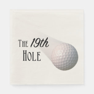 The 19th Hole Golf Ball Napkins