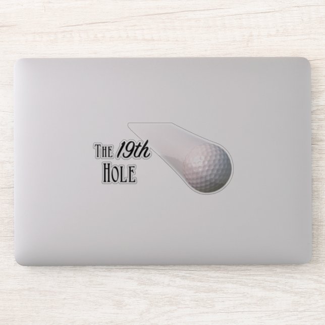 The 19th Hole Golf Sticker (Computer)