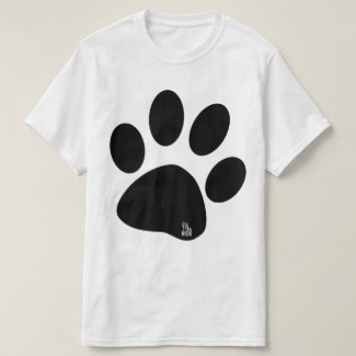 the 19th RIDE White with Black Paw T T-Shirt