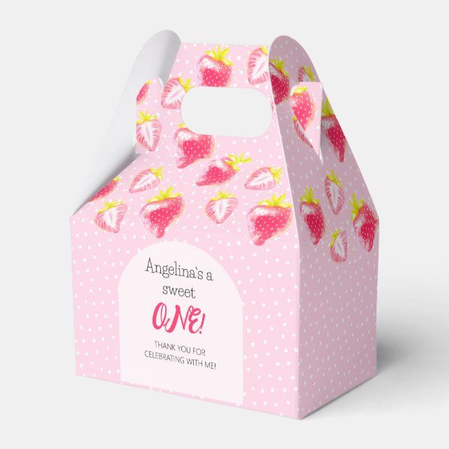 The 1st Birthday Favor Box (Front Side)