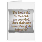 The 1st Commandment Cards (Front)