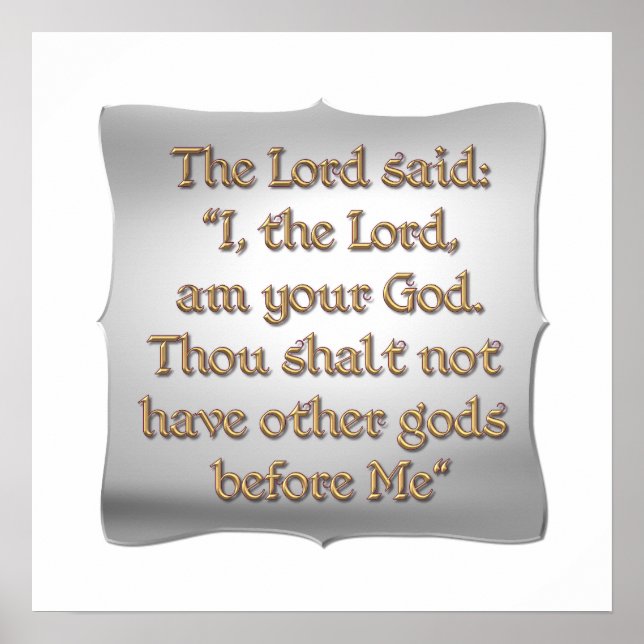 The 1st Commandment Poster (Front)