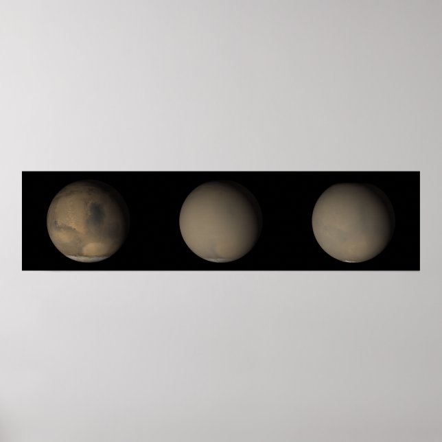The 2001 Great Dust Storms on Mars Poster (Front)