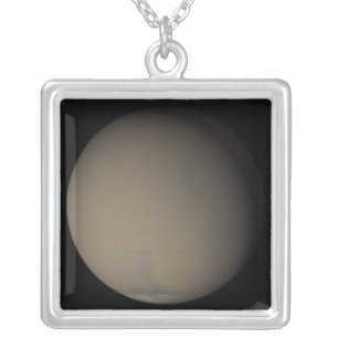 The 2001 Great Dust Storms on Mars Silver Plated Necklace