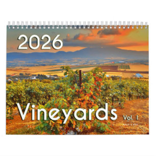 The 2026 Wine Wall Calendar - Vineyards, Vol. 1