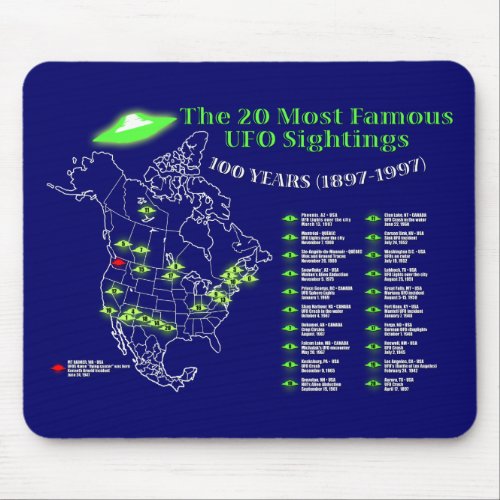 The 20 most famous UFO sightings Mousepad