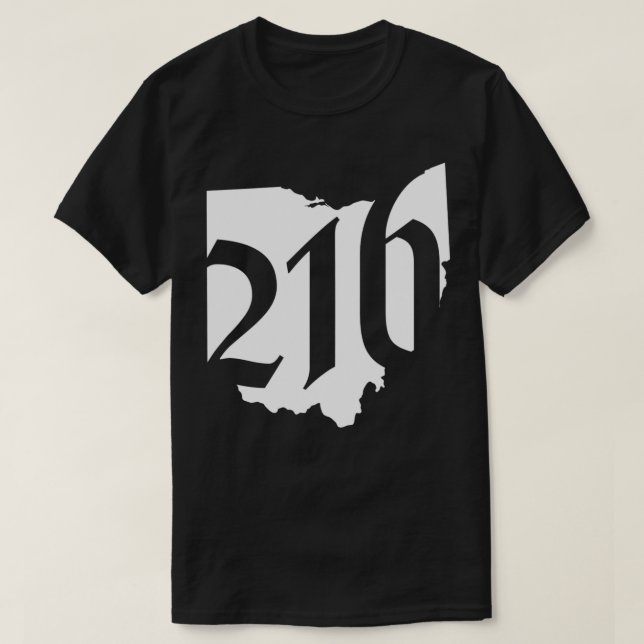 The 216 Represent Cleveland Ohio  T-Shirt (Design Front)