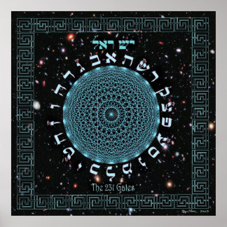 The 231 Gates Galactic Core Poster