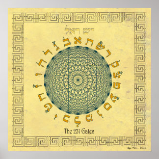 The 231 Gates Saffron Poster