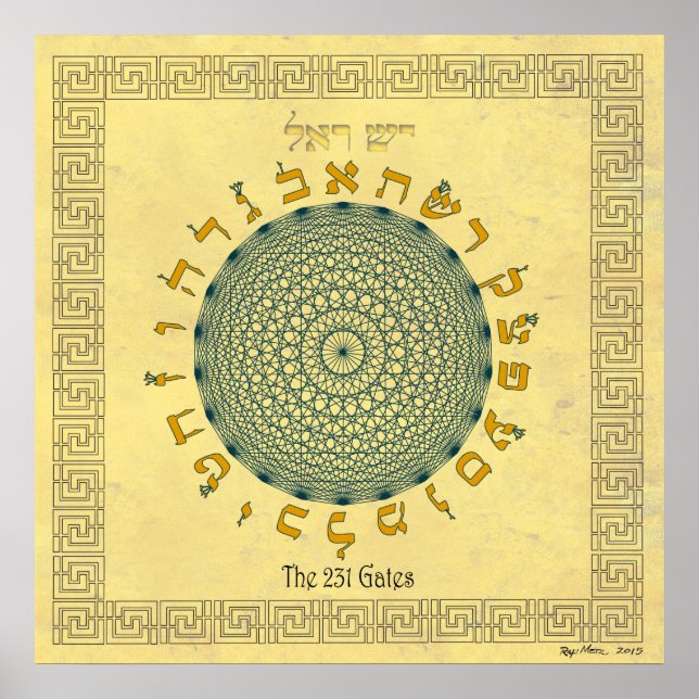 The 231 Gates Saffron Poster (Front)