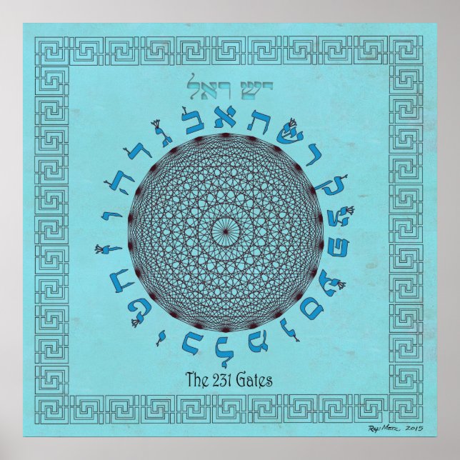 The 231 Gates Sky Blue Poster (Front)