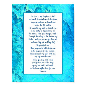 The 23rd Psalm - The Calming Psalm Poster