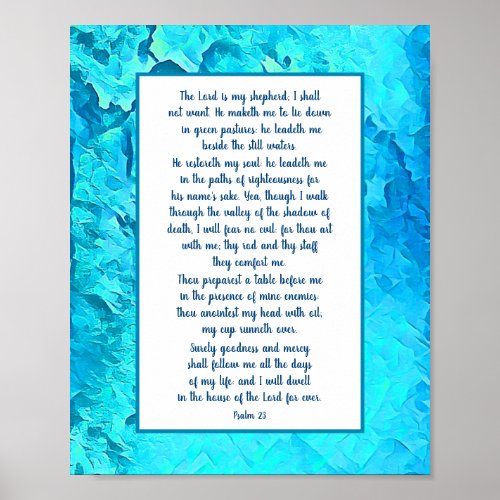 The 23rd Psalm _ The Calming Psalm Poster
