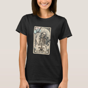 The 25th Birthday Girl Tarot Card, Funny Skeleton  T-Shirt