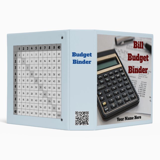 The 2.8 inch Bill Budget 3 Ring Binder (Background)