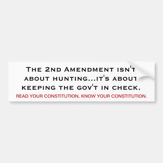 The 2nd Amendment means... Bumper Sticker (Front)