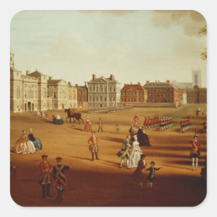 The 2nd Footguards  on Parade at Horse Guards' Square Sticker