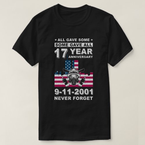 The 343 Firefighter 911 Memorial Never Forget T_Shirt