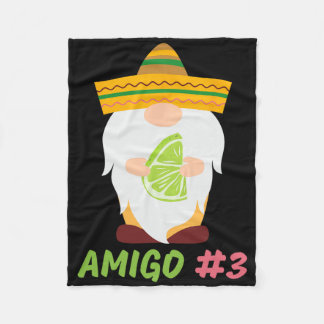 The 3 Amigos Cinco De Mayo Amigo #1 Group Matching Fleece Blanket