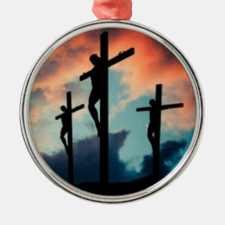 The 3 Crosses Jesus Christmas Tree Ornament