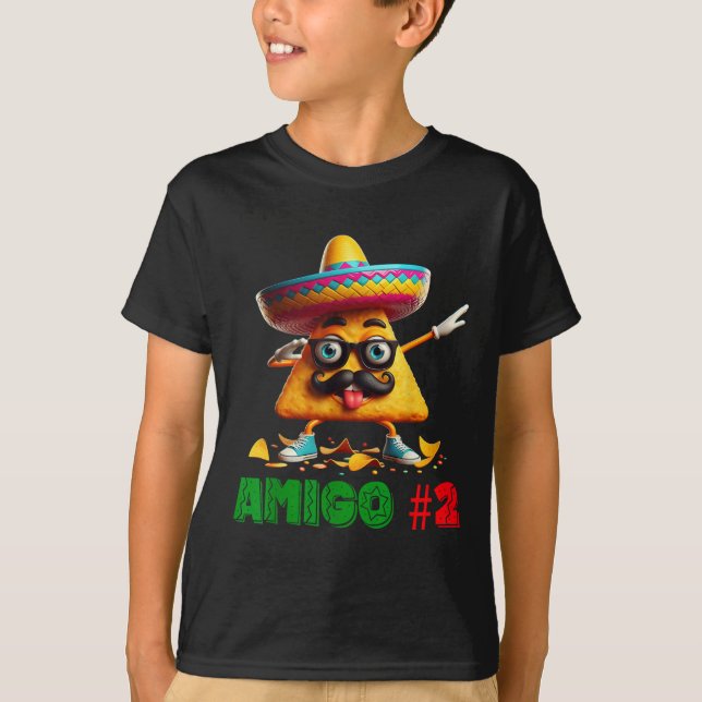 The 3 Three Amigos Cinco De Mayo Amigo #2 Group Ma T-Shirt (Front)