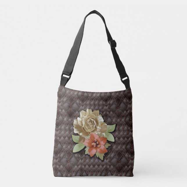 The 3D Leather Academia Decor Crossbody Bag (Front)