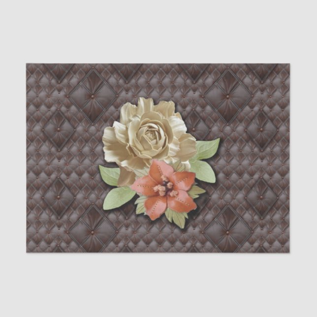 The 3D Leather Academia Decor Tissue Paper (Front)