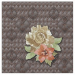 The 3D Leather flower Decor Fabric