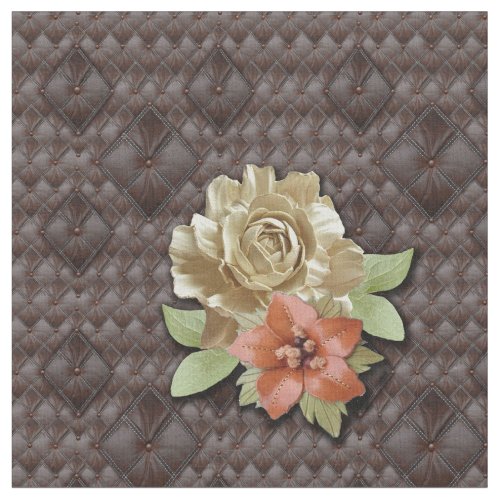 The 3D Leather flower Decor Fabric