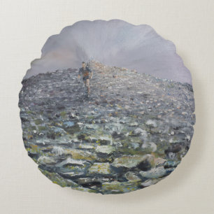 The 42nd Peak Round Pillow