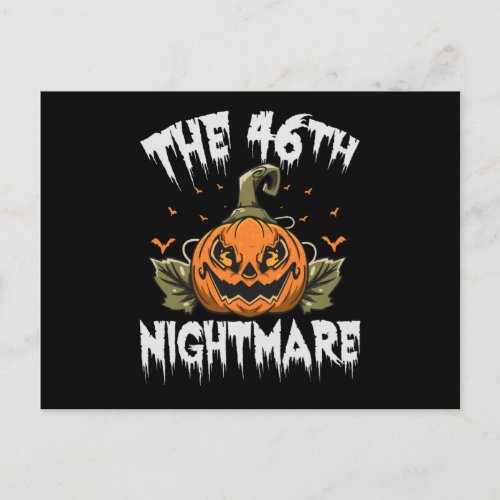 The 46th Nightmare Funny Spokky Halloween Politics Postcard