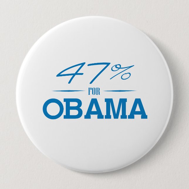 THE 47 PERCENT FOR OBAMA -.png Button (Front)