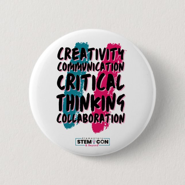 The 4 C's of STEM Button (Front)