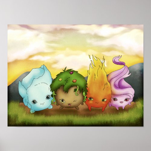 The 4 Elements Poster