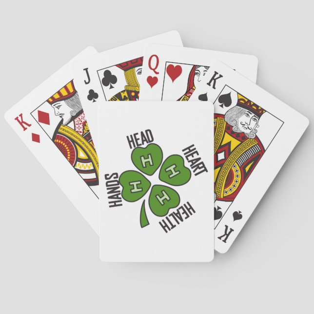 The 4 H's Poker Cards (Back)